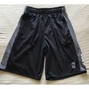 NBA Boys Basketball Shorts SzL14/16 Blk/Gray Emblem Pre-Owned
